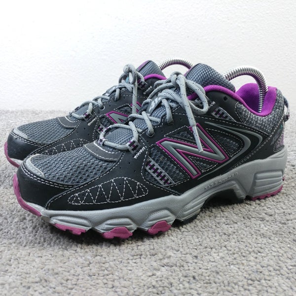 New Balance 412 Trail Running Shoes Womens Size 8 Sneakers Gray Purple Low Top