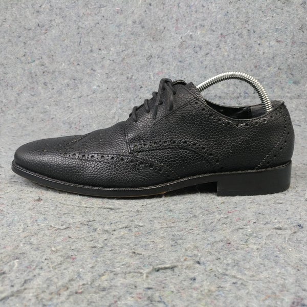 Florsheim Brogue Wingtip Oxfords Mens Size 8 Dress Shoes Black Leather