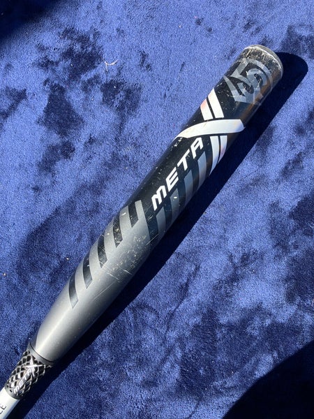 Gray 2022 Louisville Slugger Meta Composite Bat (-10) Composite 22 oz 32" (Used)