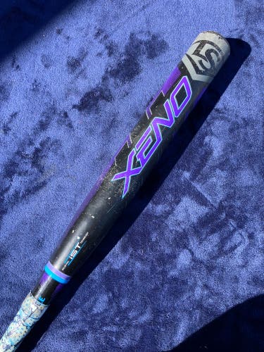 Black 2020 Louisville Slugger Xeno Composite Bat (-10) Composite 22 oz 32" (Used)