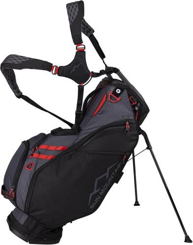 Sun Mountain 4.5LS VLO 14-Way Golf Stand Carry Bag Color: Black/Steel/Red