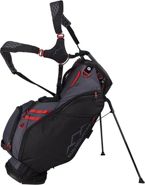 Sun Mountain 4.5LS VLO 14-Way Golf Stand Carry Bag Color: Black/Steel/Red