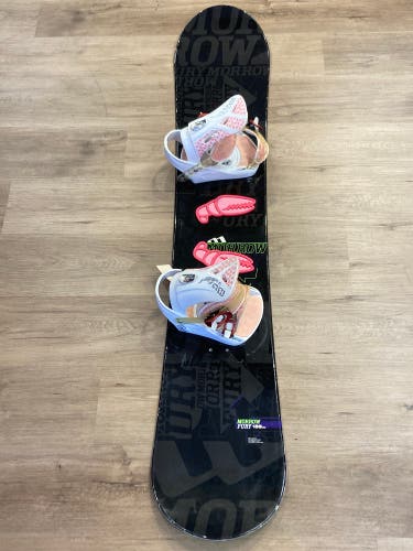 Used Morrow Fury 155 cm Snowboard | Women’s Morrow Wildflower MD/LG Bindings
