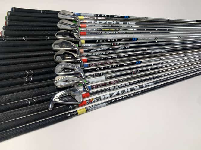 Callaway Golf Club Fitting Iron Shaft & Head Lot of 20 Shafts - Fitters