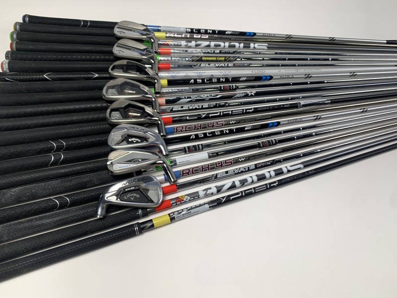 Callaway Golf Club Fitting Iron Shaft & Head Lot of 20 Shafts - Fitters