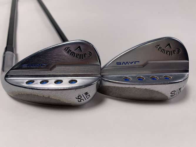 Callaway Jaws MD5 Platinum Chrome Wedge Set 56*12 | 60*12 Catalyst 6.0 Stiff RH