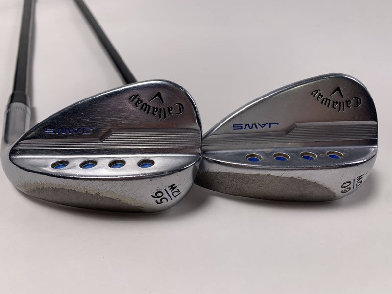 Callaway Jaws MD5 Platinum Chrome Wedge Set 56*12 | 60*12 Catalyst 6.0 Stiff RH