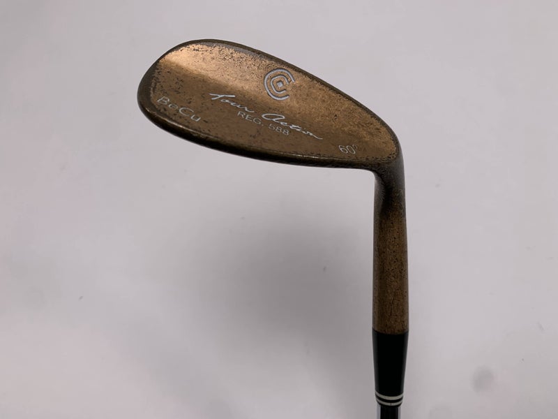 Cleveland 588 Beryllium Copper Lob Wedge LW 60* Wedge Steel Mens RH Midsize Grip