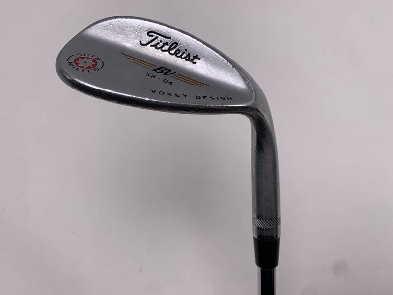 Titleist Vokey Spin Milled Chrome 2009 Lob Wedge LW 58* 4 Wedge Mens RH
