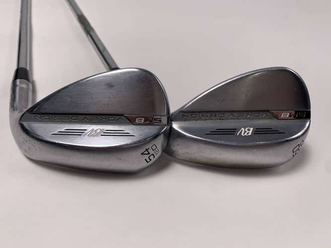Titleist Vokey SM8 Tour Chrome Wedge Set 54* 12 | 60* 12 Wedge Steel Mens RH