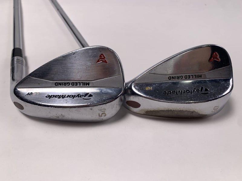 TaylorMade Milled Grind Satin Chrome Wedge Set 54* 9 | 60* 11 DG RH Midsize