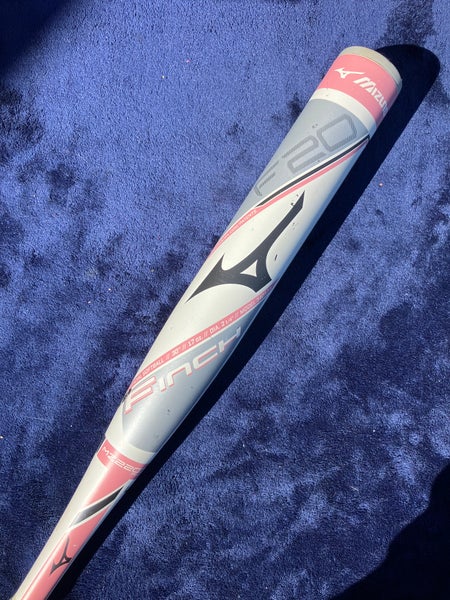 White 2020 Mizuno F20 Alloy Bat (-13) Alloy 17 oz 30" (Used)