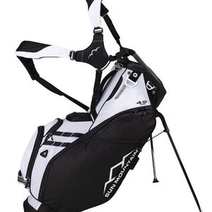 Sun Mountain 4.5 LS 14-Way VLO Dual Strap Carry Stand Golf Bag Black/White NEW