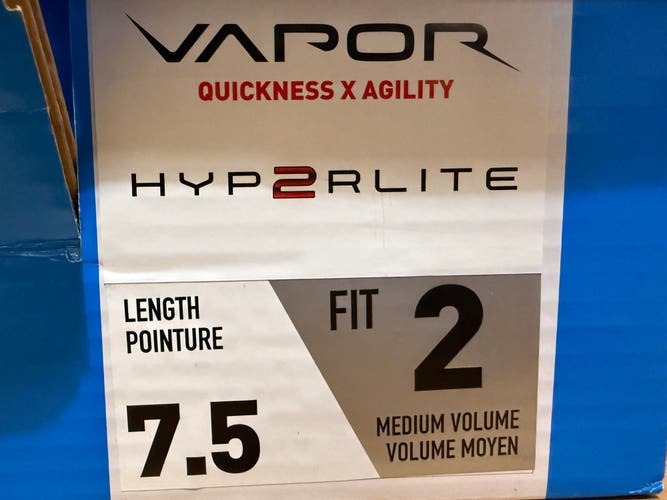 2023 Bauer Vapor Hyperlite 2 Hockey Skates Regular Width 7.5 (New)