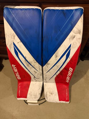 XL Bauer Hyperlite 2 Goalie Leg Pads (Used)