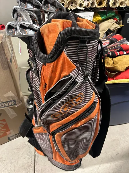 OGIO Woode 15 Cart Golf Bag Orange Black 16 Way Golf Bag