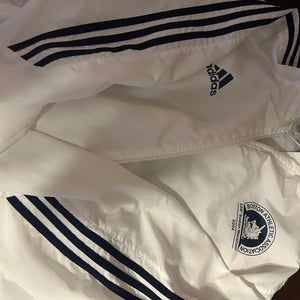 White Men's XL Adidas Jacket (Used)