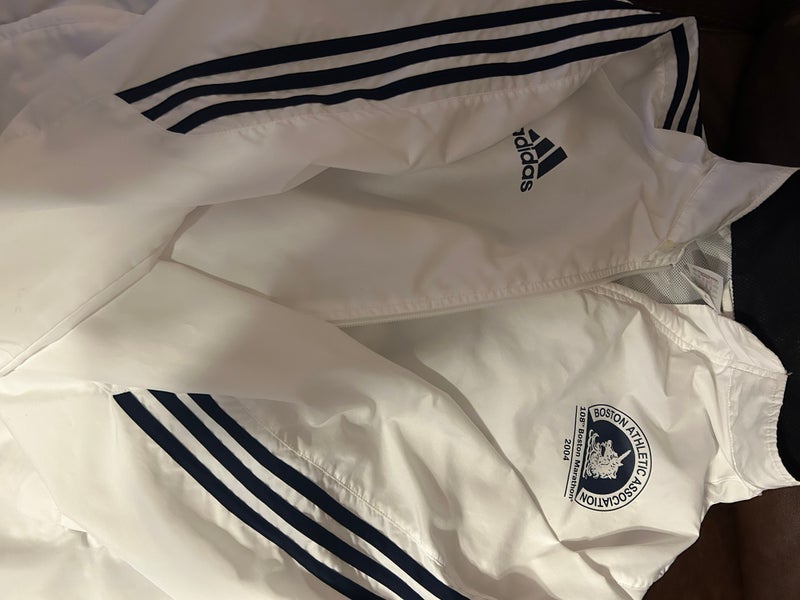 White Men's XL Adidas Jacket (Used)