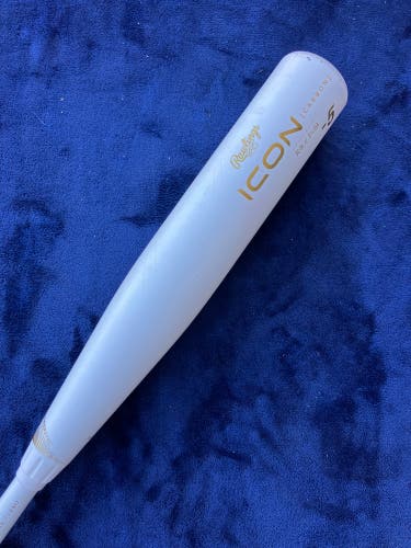 2024 Rawlings Icon Composite Bat USSSA Certified (-5) Composite 25 oz 30" (Used)