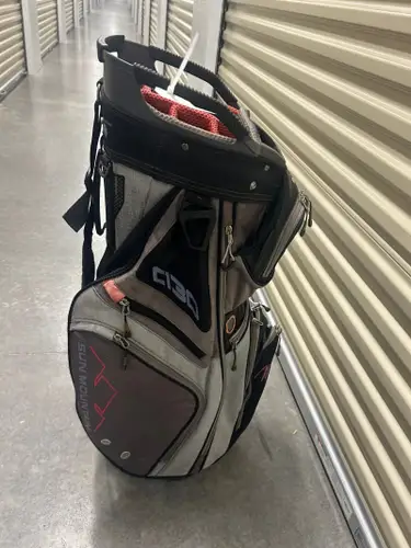 Sun Mountain C-130 Cart Bag Golf - Black/Red/Gray - 14 Way Divider