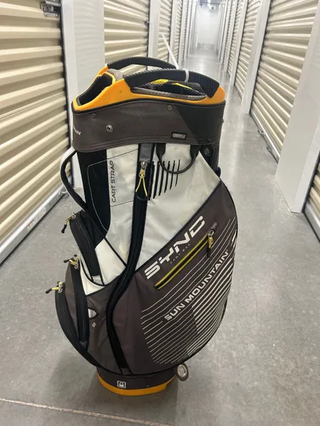 Sun Mountain Golf Bag C130 Cart Bag Silver Black Yellow Color (Mint Condition)