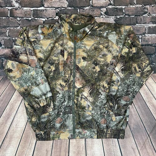 King's Outdoor World Fleece Camo Jacket Mountain Shadow Thunder eXtreme Mens 2XL