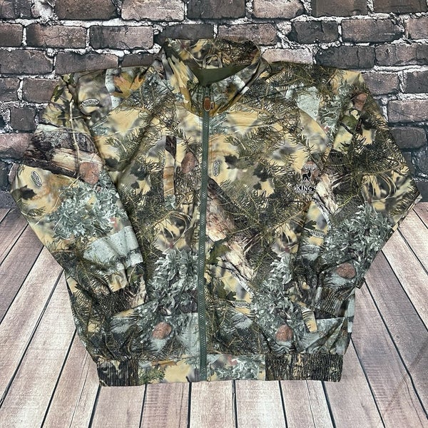 King's Outdoor World Fleece Camo Jacket Mountain Shadow Thunder eXtreme Mens 2XL