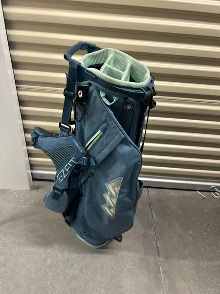 Sun Mountain Sync 4 Way Divider Golf Club Cart Bag Blue/Teal No Rain Cover