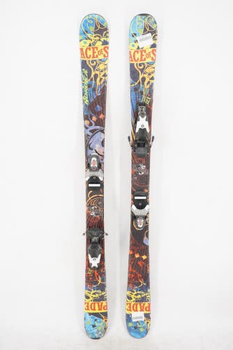 Nordica Ace of Spades Twin Tip Kids Skis with Bindings - 128 cm Used
