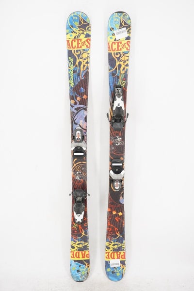 Nordica Ace of Spades Twin Tip Kids Skis with Bindings - 128 cm Used