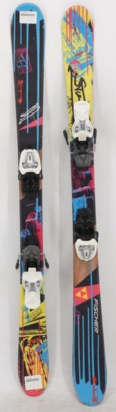 Fischer Stunner Twin Tip Kids Skis with Bindings - 121 cm Used