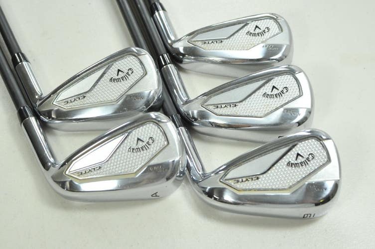 Callaway Elyte Max Fast 7-PW,AW Iron Set Senior Flex Vanquish Graphite # 204787
