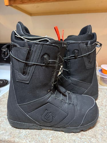 Men's Size M 14.0 (W 15.0) Burton Moto Snowboard Boots (Used) imprint 14 adult