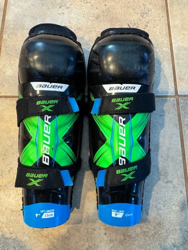 Youth Bauer X 9" Shin Pads (Used)