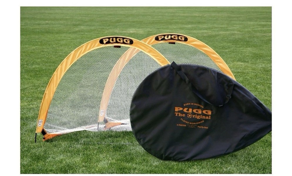 Pugg The Original 6 Footer Gold Collapsible Pop-Up Soccer Goal (Pair)