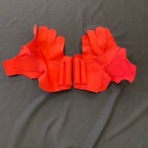 Custom Pro Stock Return 13” Warrior QRE Red AX Suede Palms Pair