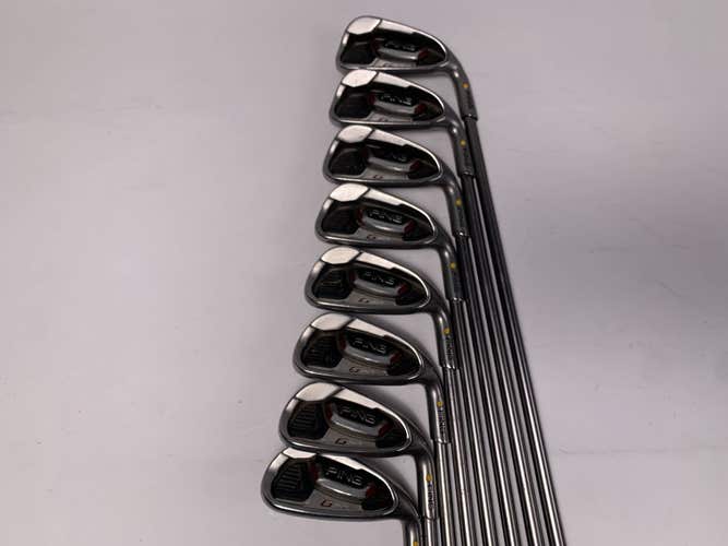 Ping G20 Iron Set 4-PW+GW Gold Dot 4* Flat TFC 169 I Stiff Steel Mens RH