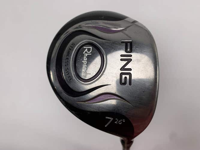 Ping Rhapsody 7 Fairway Wood 26* Black Dot ULT 129 Ultra Light Ladies RH