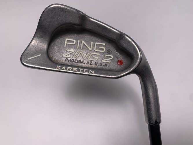 Ping Zing 2 Single 1 Iron Red Dot 1* Flat Karsten 201 Stiff RH Midsize Grip