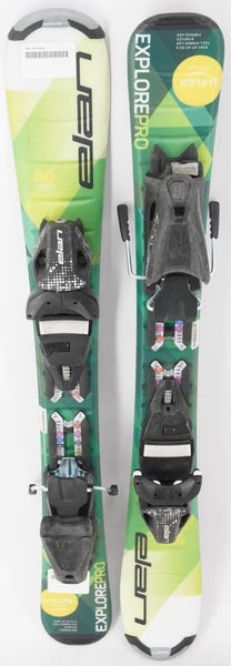 Elan Explore Pro U-Flex Kids Skis with Bindings - 80 cm Used