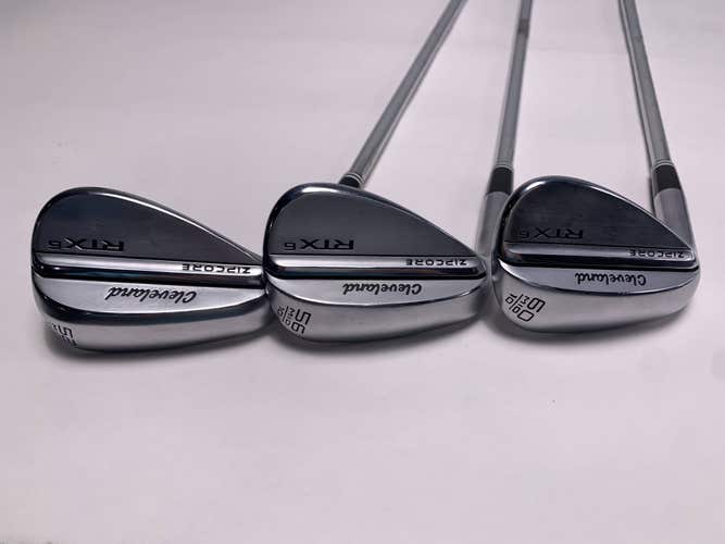 Cleveland RTX 6 ZipCore Tour Satin Wedge Set 52* 10 | 56* 10 | 60* 10 DG Mens LH