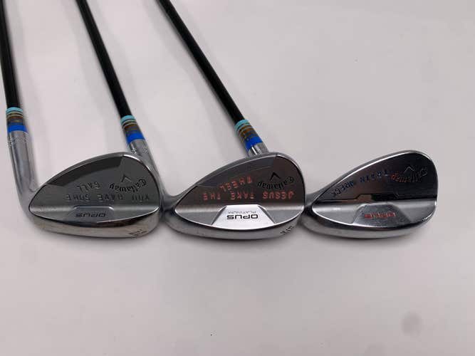 Callaway Opus Platinum Chrome Wedge Set 50* 10 | 54* 12 | 58* 8 DG Black Mens RH