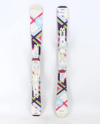 Rossignol Fun Girl Kids Skis with Bindings - 100 cm Used