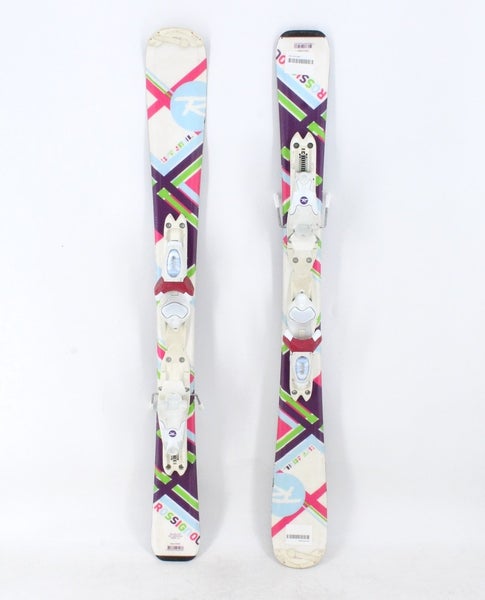 Rossignol Fun Girl Kids Skis with Bindings - 100 cm Used