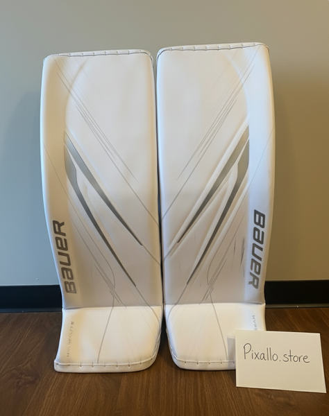 Large Bauer Hyperlite 2 Pro Stock Goalie Leg Pads – New (READ DESCRIPTION)