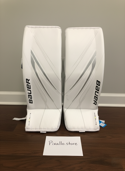 Medium Bauer Hyperlite 2 Goalie Leg Pads (New) (READ DESCRIPTION)