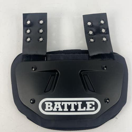 Battle Youth Football Protective Back Plate Black New