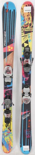 Fischer Stunner Twin Tip Kids Skis with Bindings - 121 cm Used