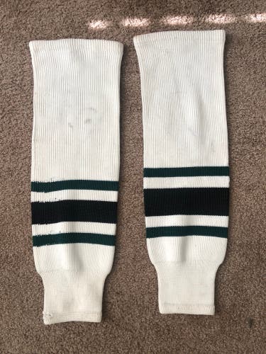 Dallas Stars White Senior Knit Socks (Used)