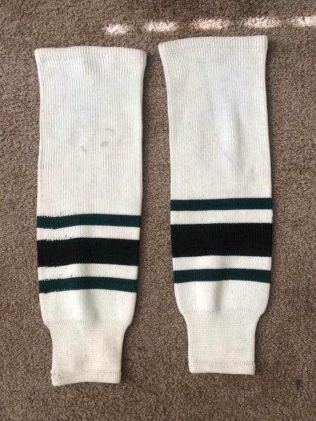 Dallas Stars White Senior Knit Socks (Used)